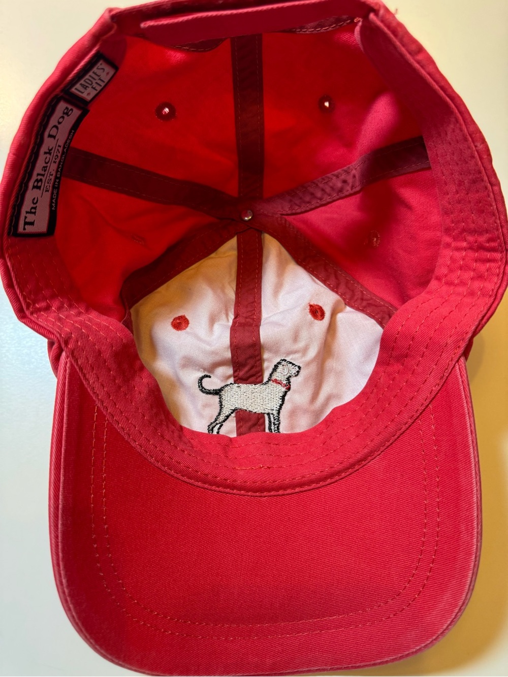 The Black Dog Brand Hat Cap Red Ladies Fit Embroidered Taylor Swift - Picture 4 of 6